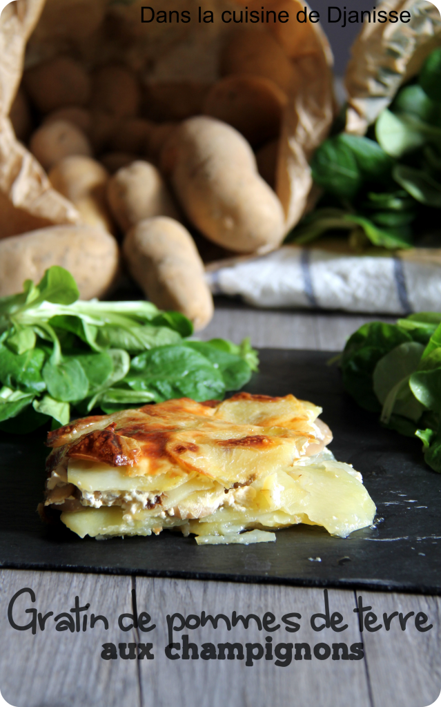 Gratin de pommes de tte aux champignons