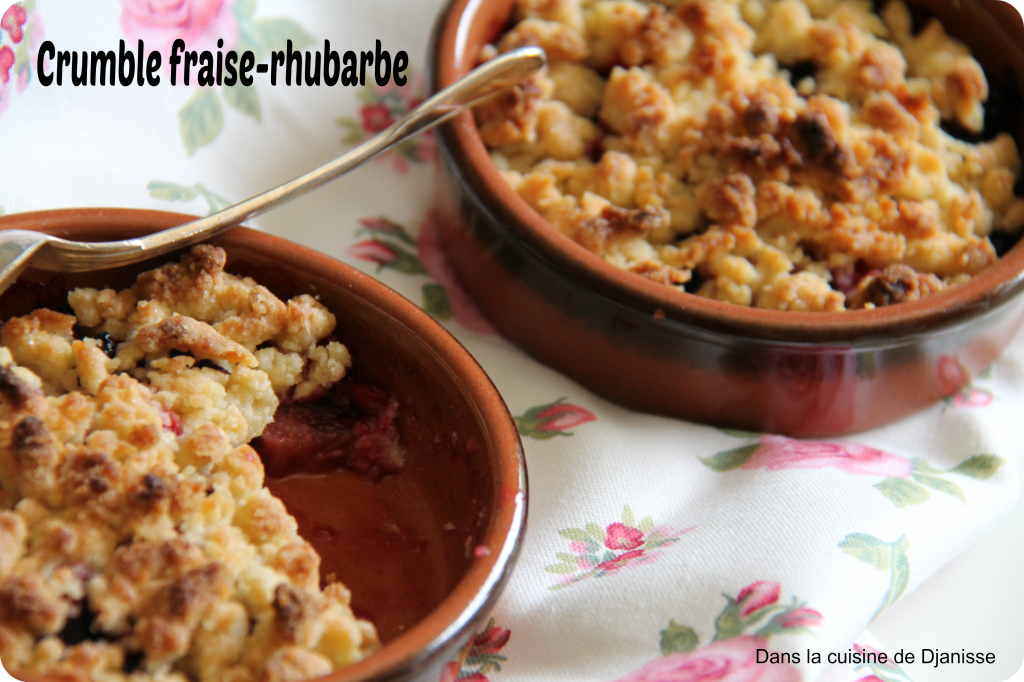 Crumble fraises-rhubarbe