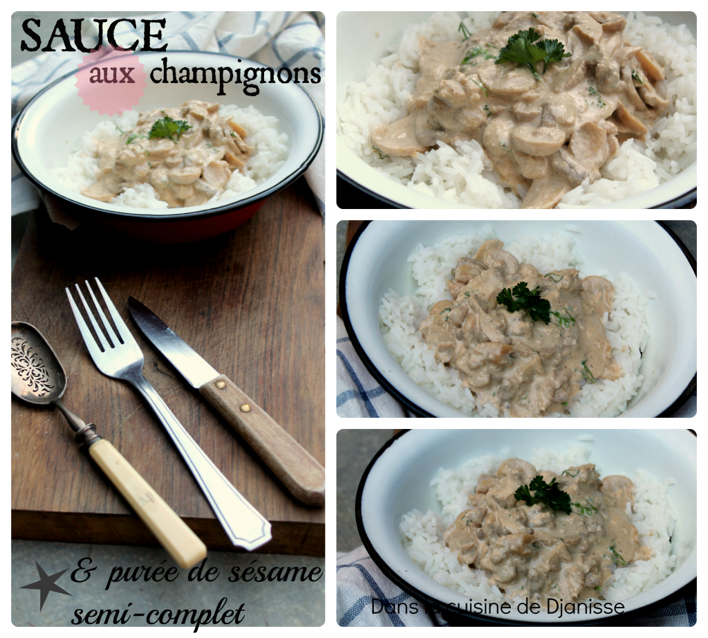 Sauce champignons purée de sésame