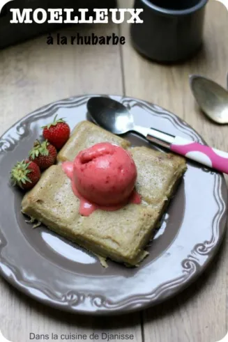 Moelleux rhubarbe et amande {Cooking Chef}