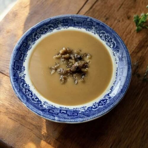 Recette végane ; Soupe potimarron patate douce et châtaignes