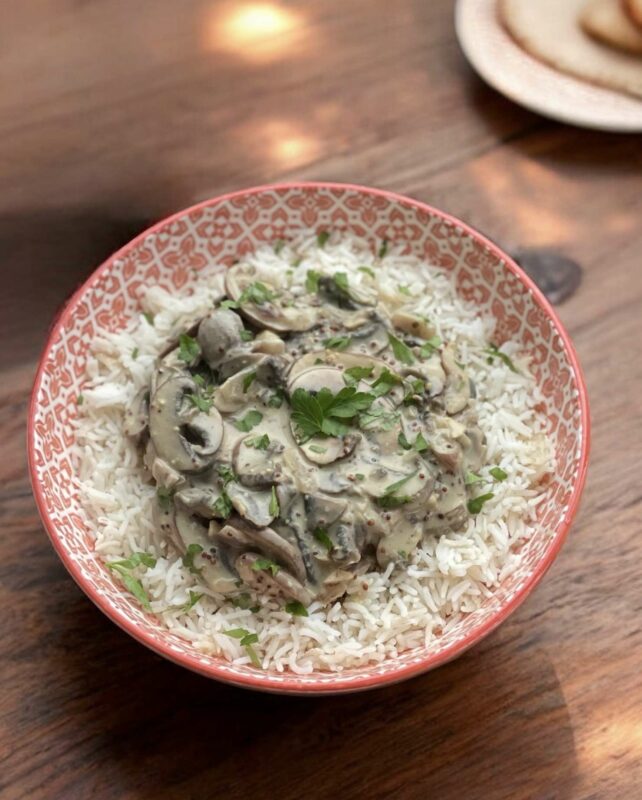 Champignons stroganov {vegan}