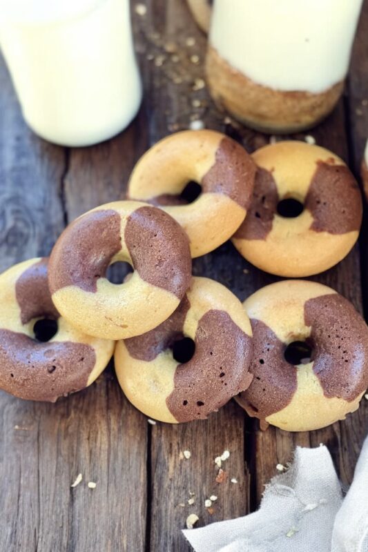 Donuts marbrés façon Doonuts de Saint Michel