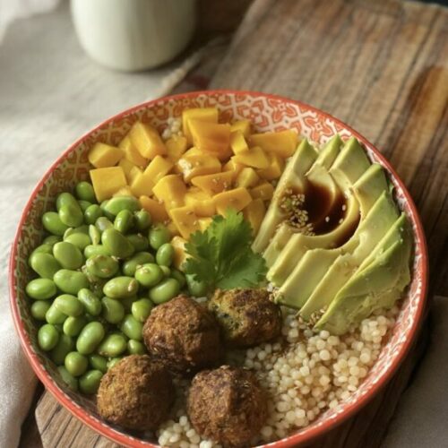 Mango & falafels bowl