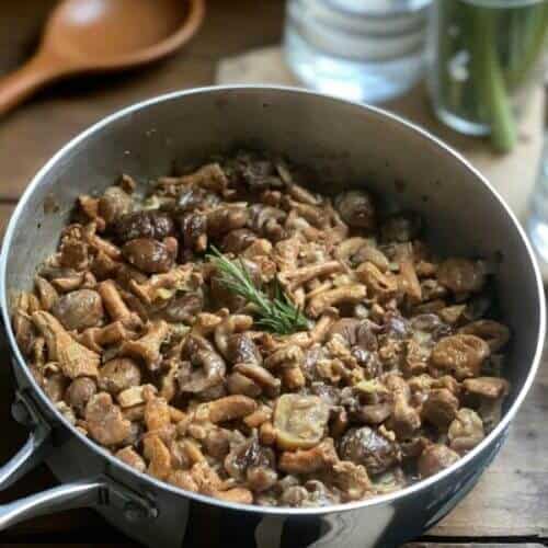 Poêlée de champignons et châtaignes