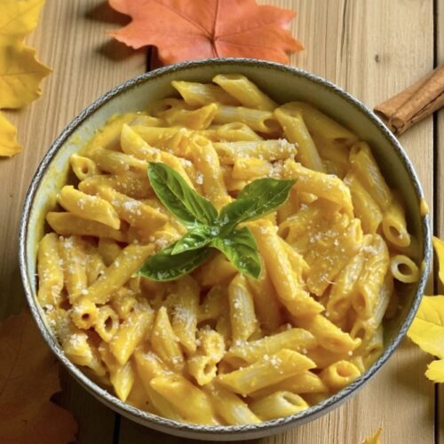 Penne & sa sauce onctueuse au potimarron