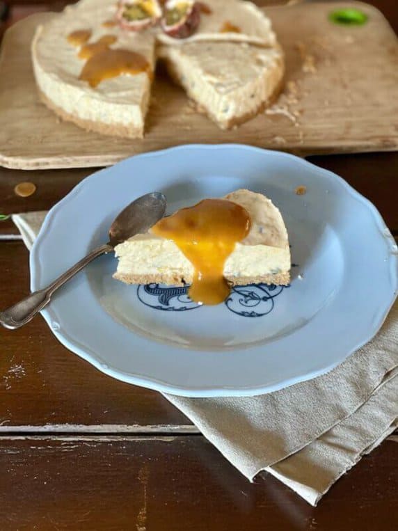 Cheesecake mangue-passion {vegan}