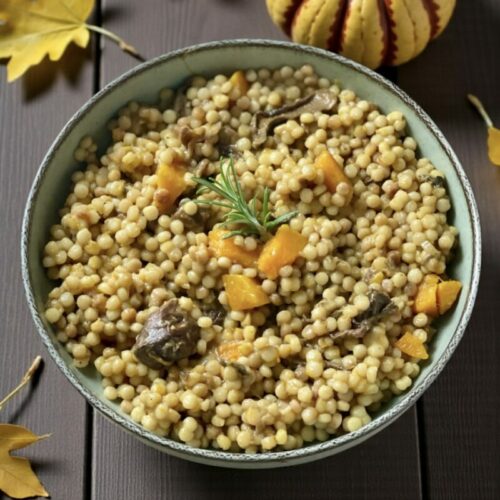 Pâtes perlées façon risotto à la courge