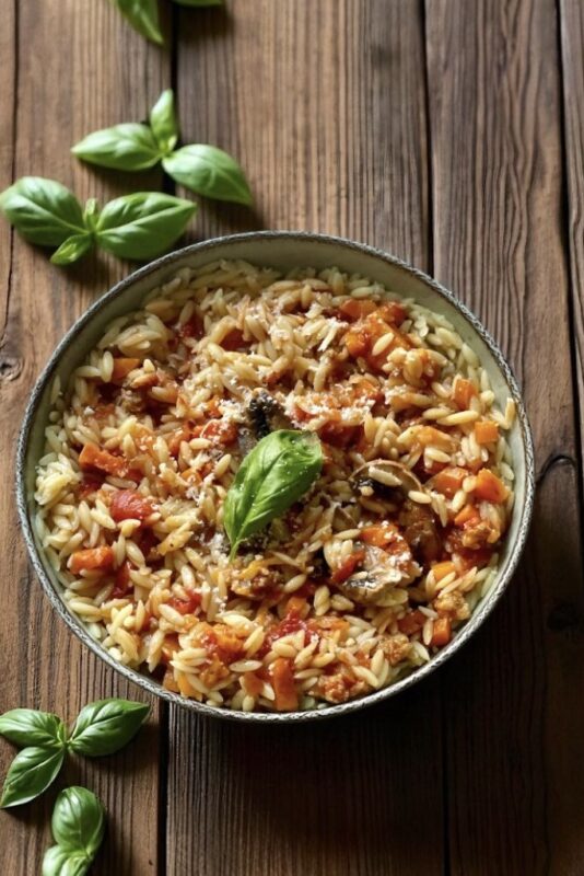 Orzo façon one pot de ragù