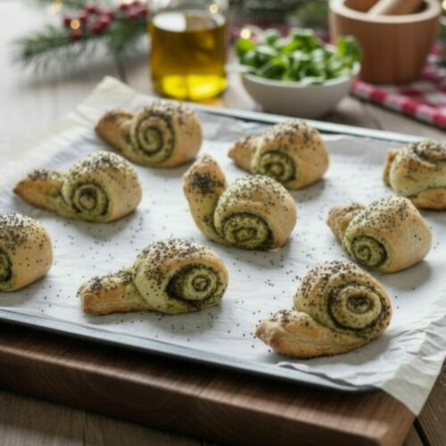 Escargots pesto de mache