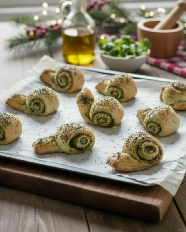 Escargots pesto de mache