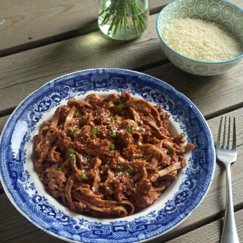 Bolognaise de noix au Thermomix {vegan}