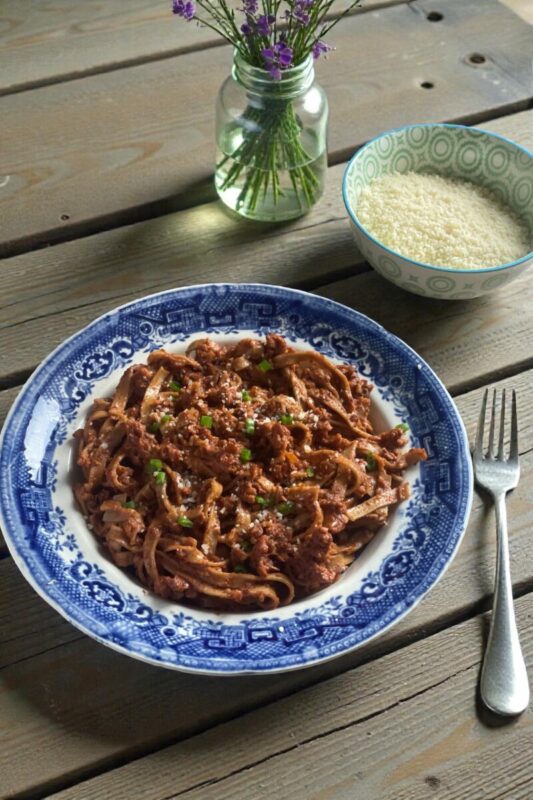 Bolognaise de noix au Thermomix {vegan}