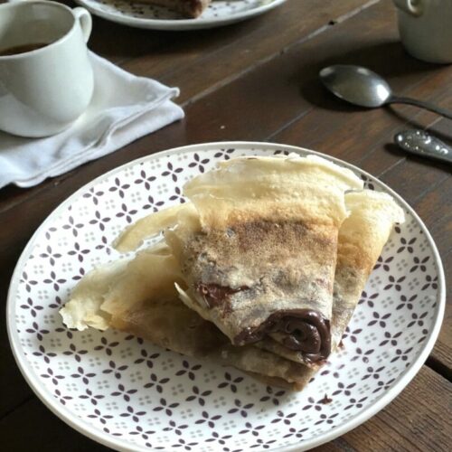 Crêpes véganes (lait + eau)