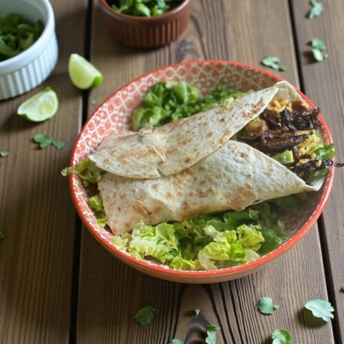 Wraps aux pleurotes BBQ