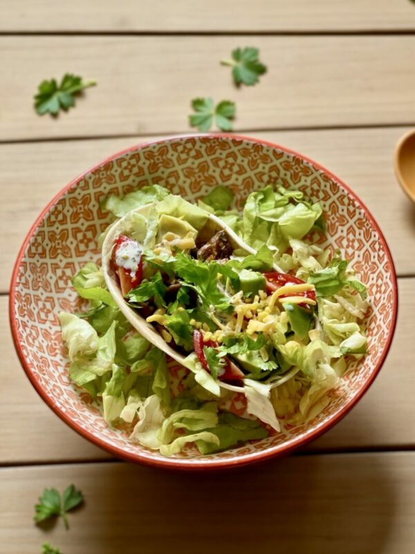 Barquettes de tortillas garnies