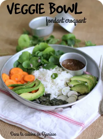 Veggie bowl croquant fondant