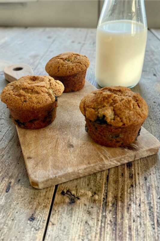 Muffins moelleux aux myrtilles {vegan}