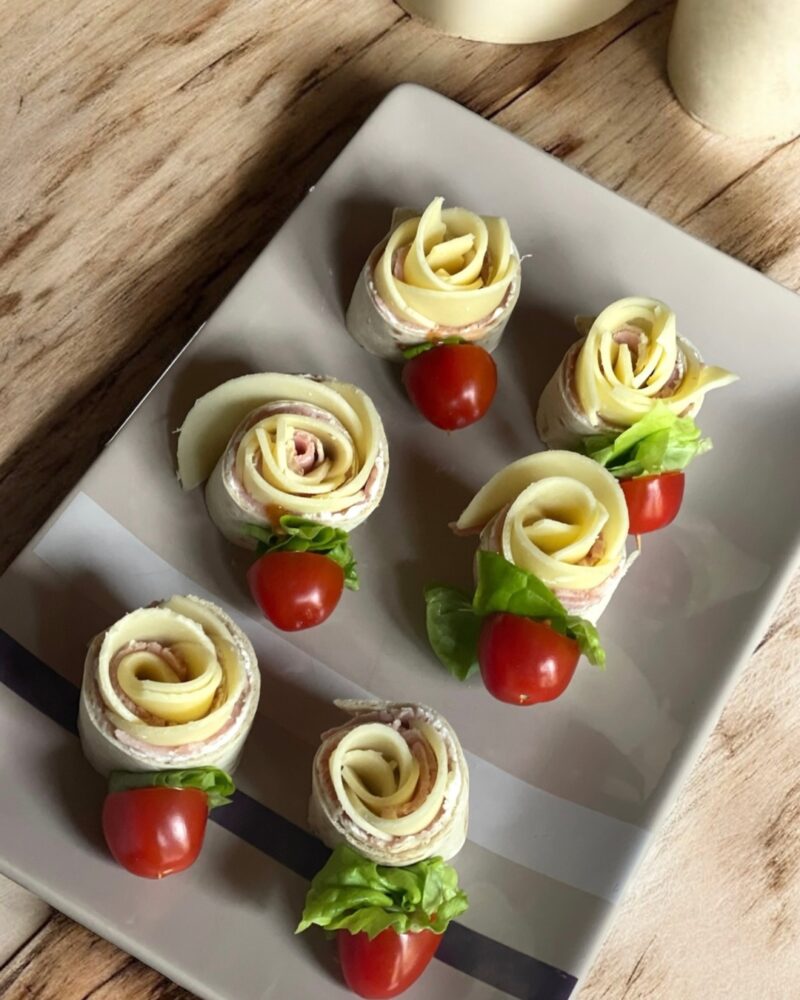 Rose Wrappée Rose de wraps {recette végétale}