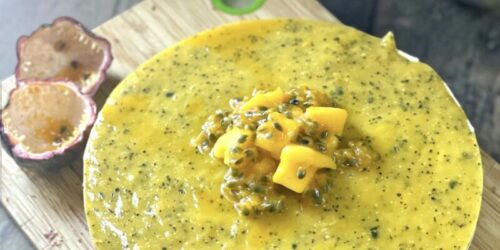 cheesecake mangue passion,cheesecake sans cuisson,association mangue et passion,dessert frais et gourmand